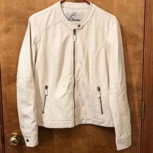 Faux leather lined jacket